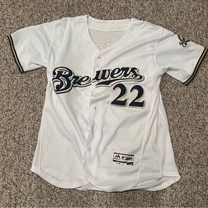 Christian Yelich Majestic Authentic Brewers Jersey Size 40